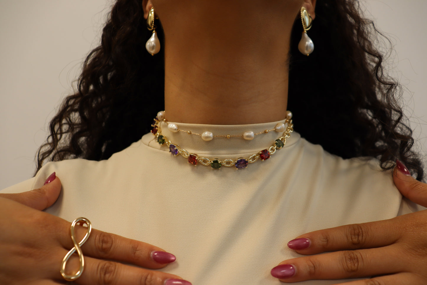 Heart Pearl Earrings