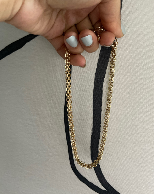 Thin Gold Link Choker