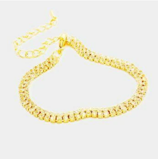 Tennis Evening Ankle Bracelet