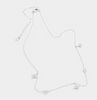 North Star Choker Necklace in Silver